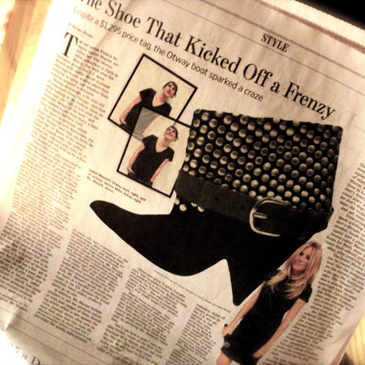 Stocks, politics, and ankle boots.