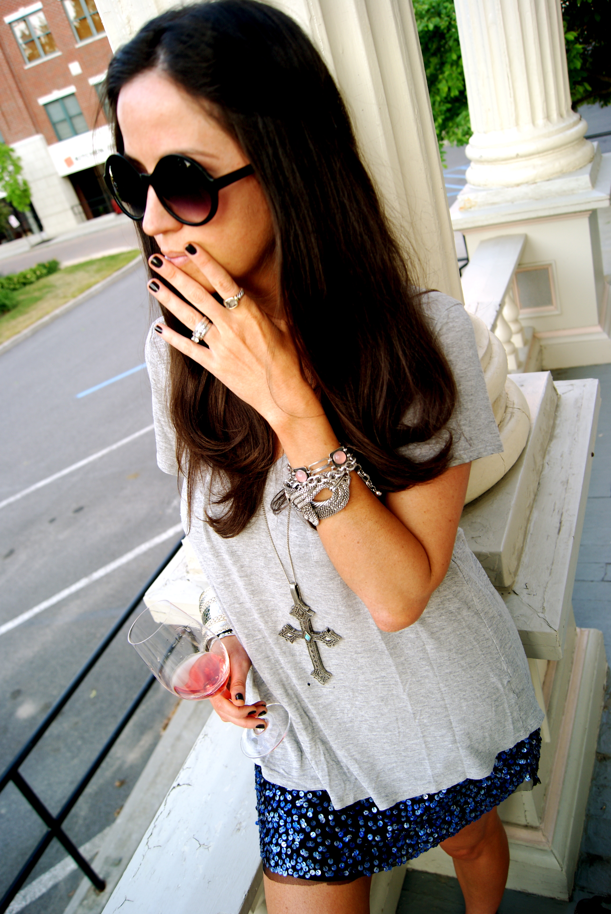 Gryphon sequined skirt