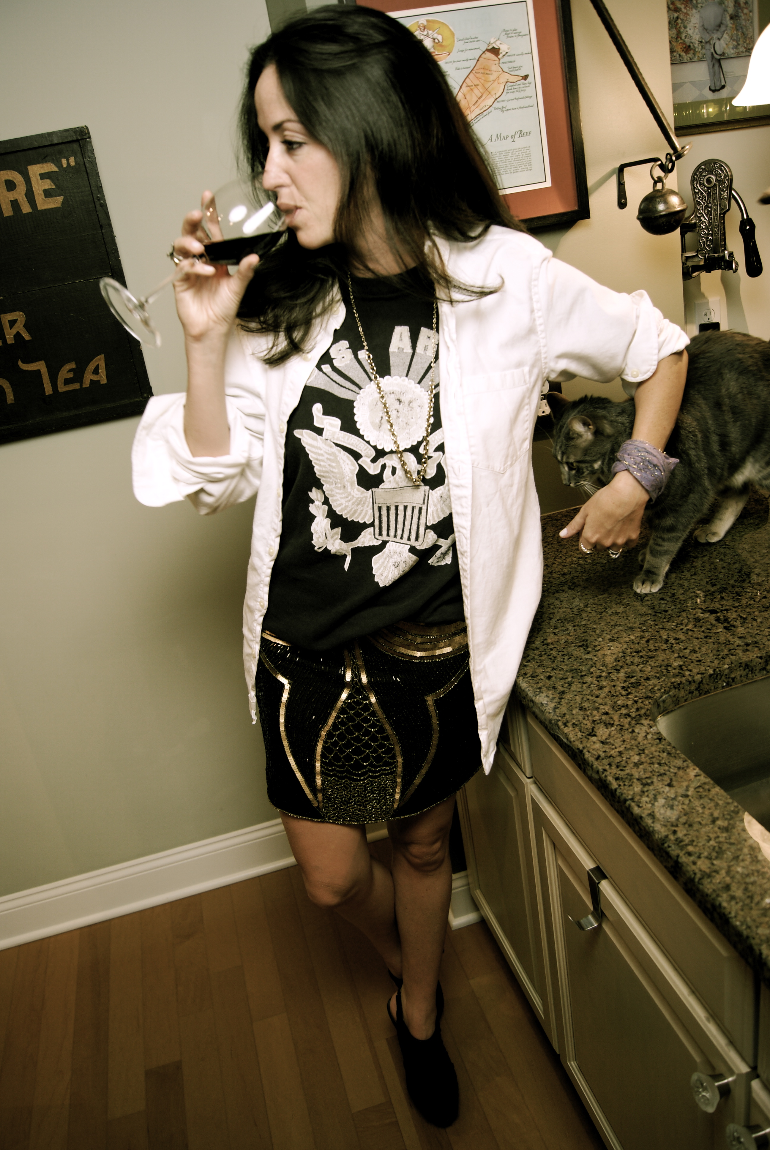 Gryphon sequined mini skirt shopbop