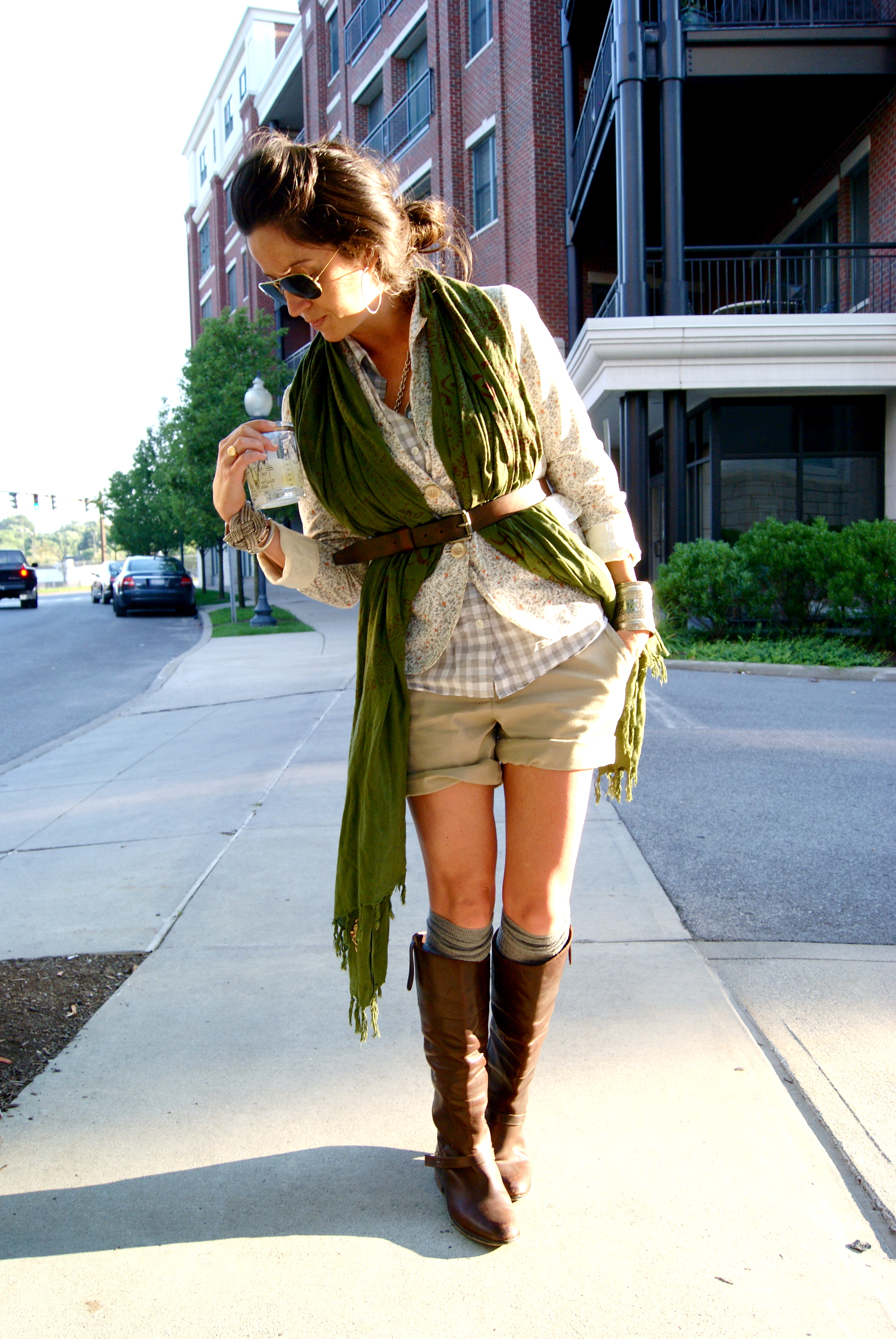 I'm going shooting. Shooting skeet.