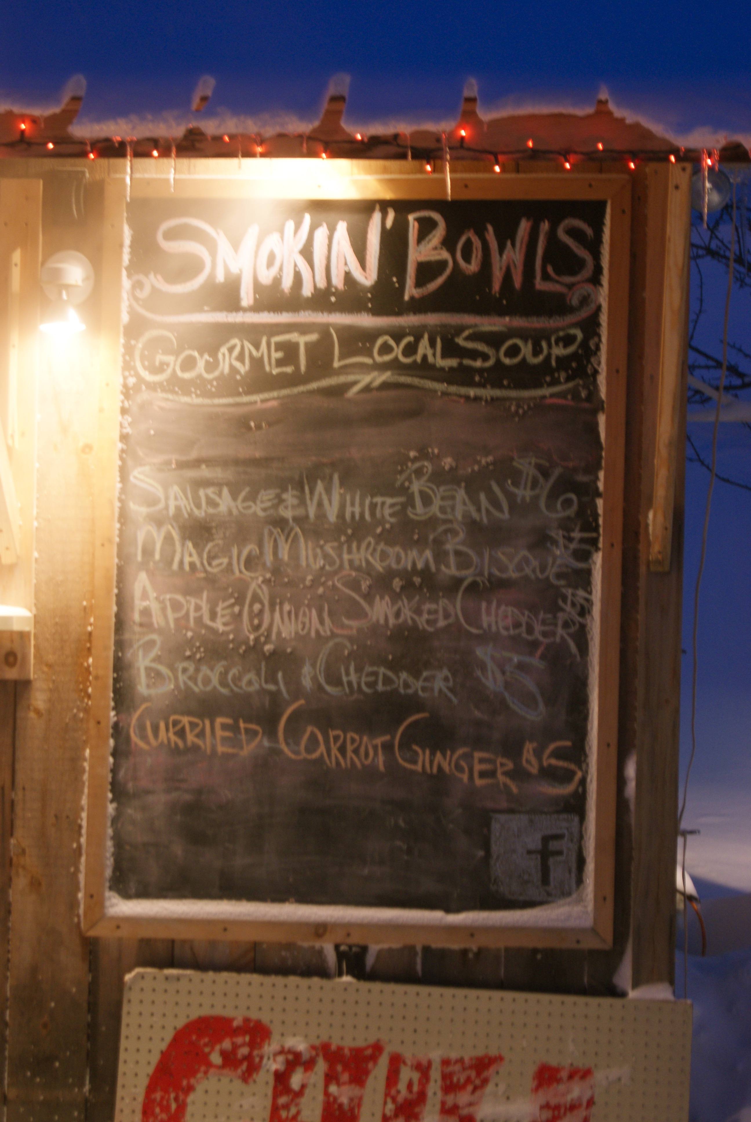 Smokin' Bowls menu
