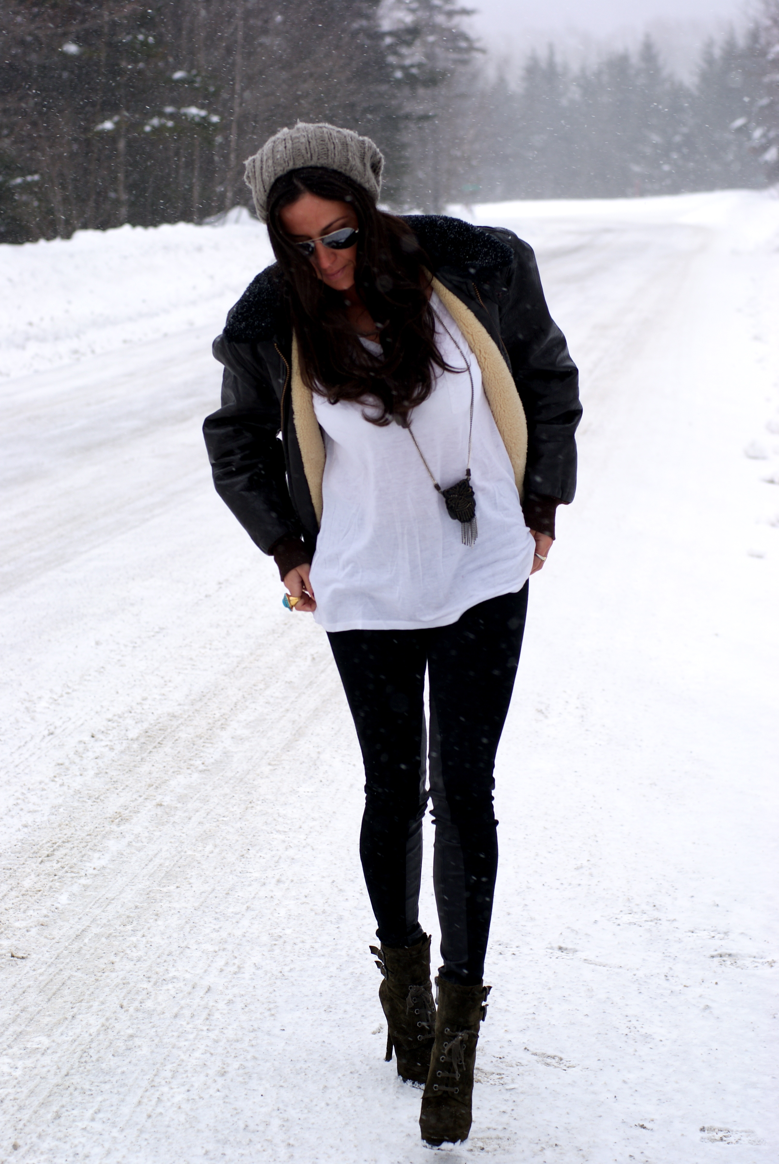 Alice and Olivia leather panel leggings