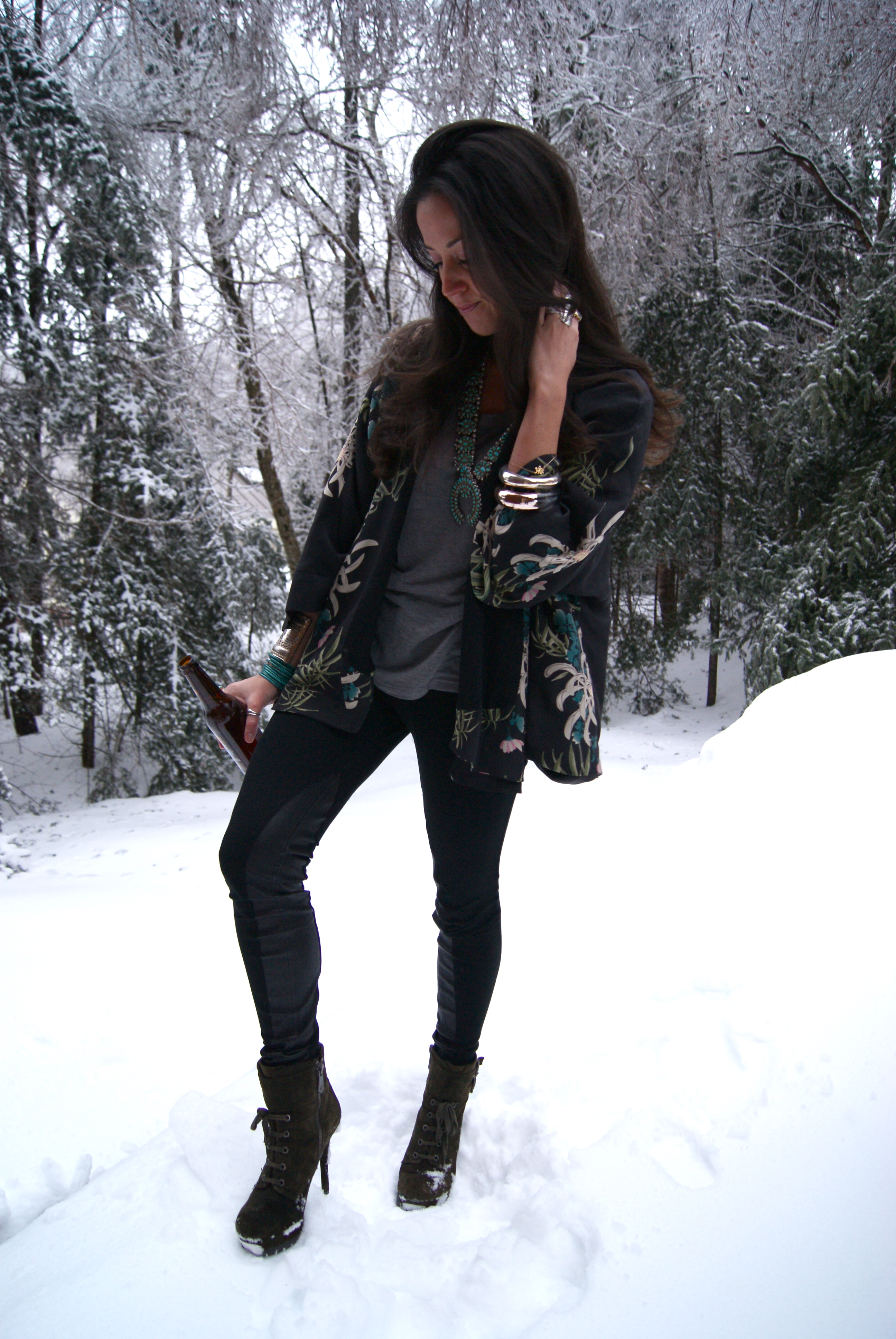 Alice + Olivia leather leggings