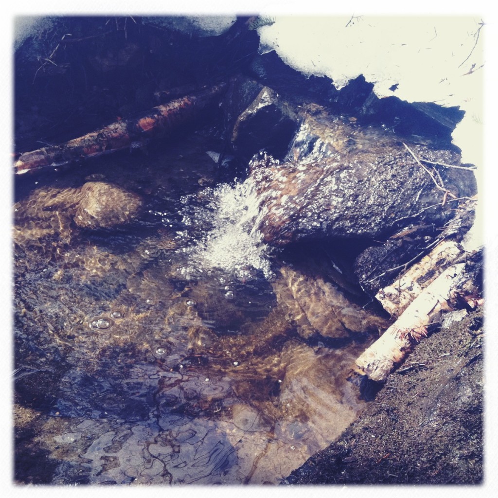 snow melt creek Bromley Mountain