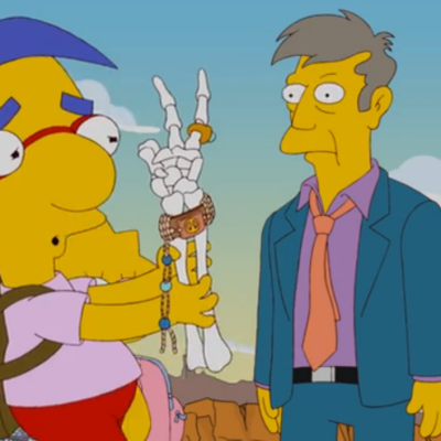 “Millhouse found a hippie skeleton.”