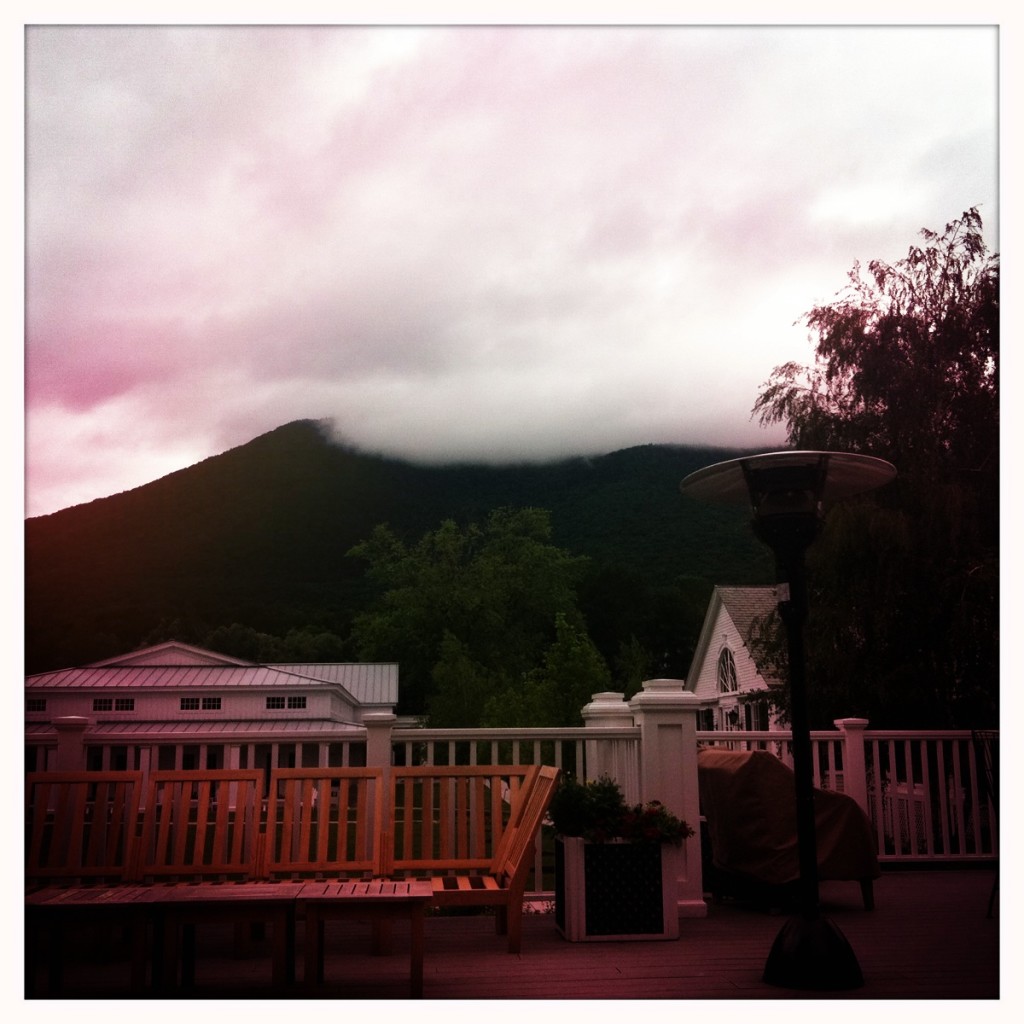 Equinox Mountain in mist