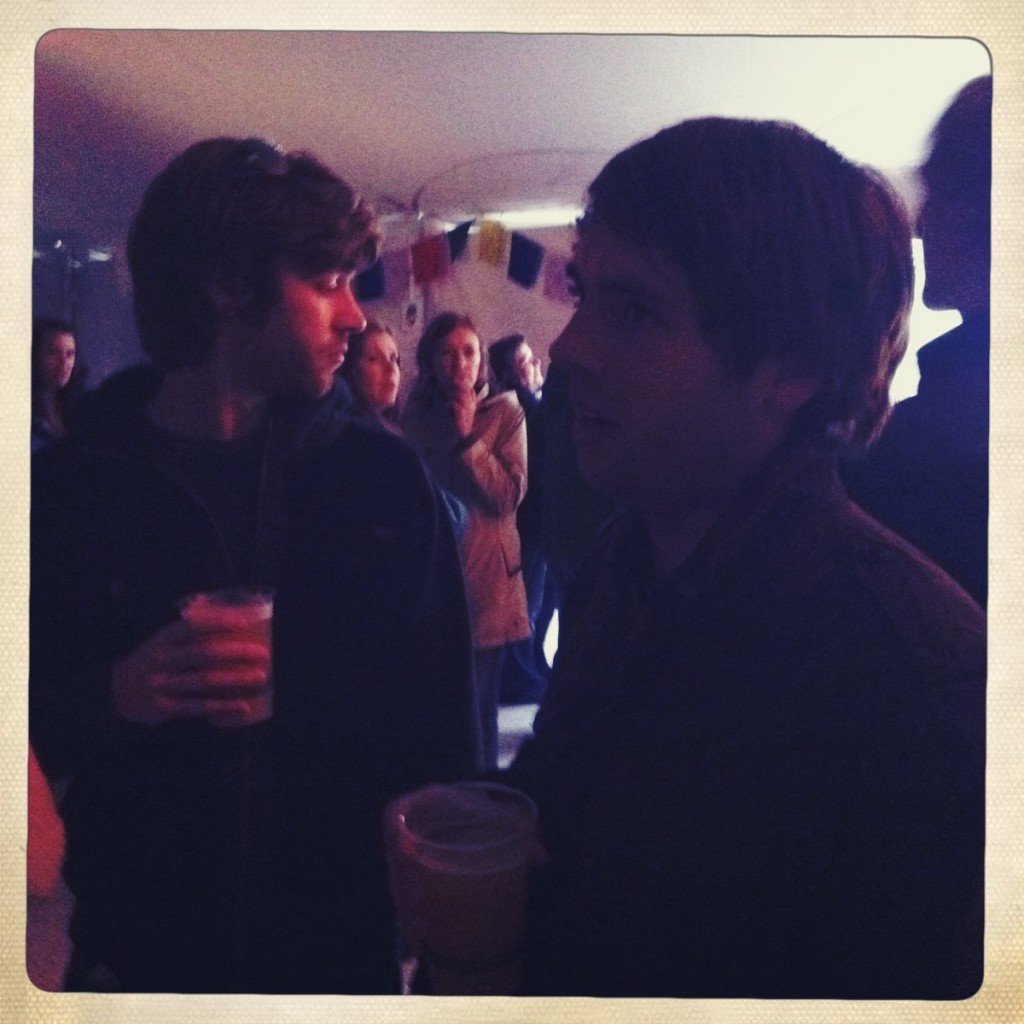 Bryan and Rob in Gaiam tent Wanderlust