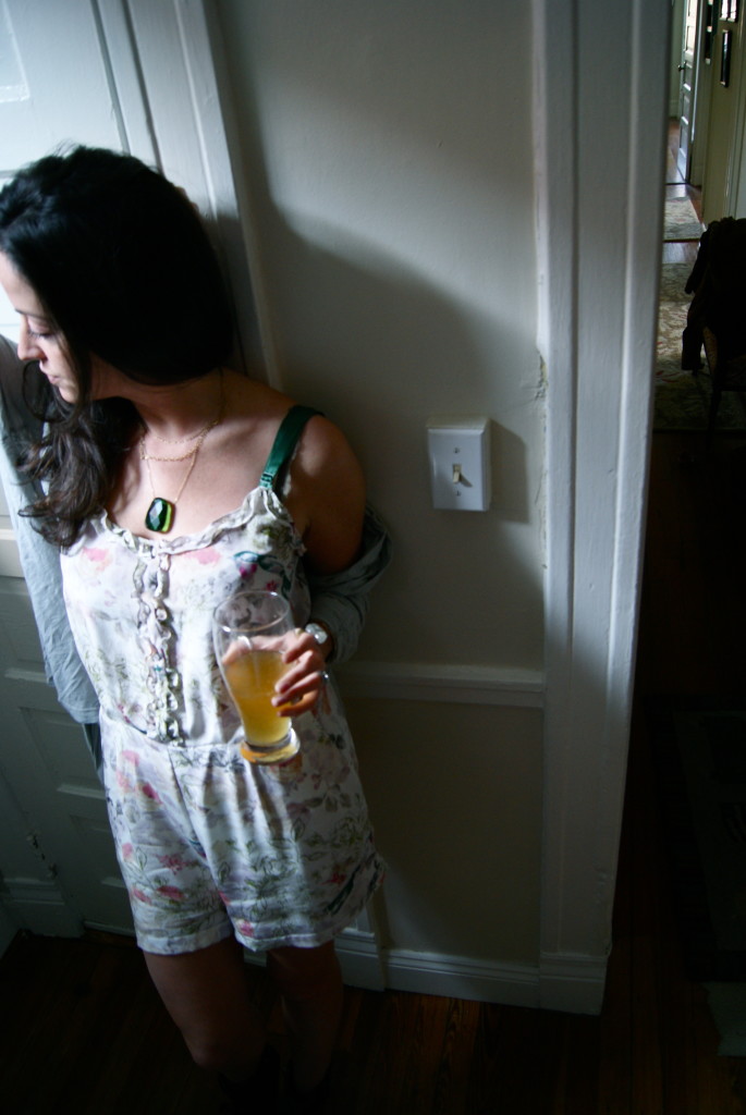 silk romper Anthropologie