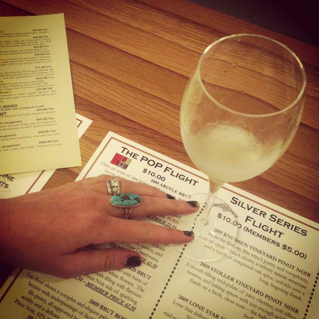 Argyle pop flight tasting Oregon