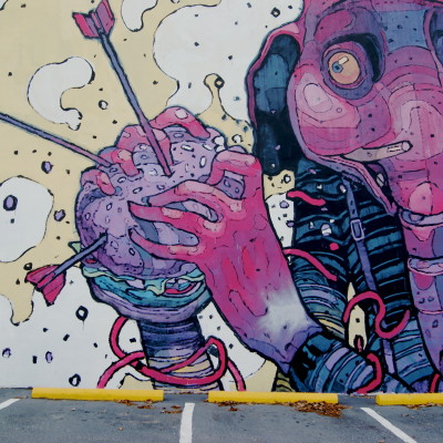 Trees grow all over the streets.