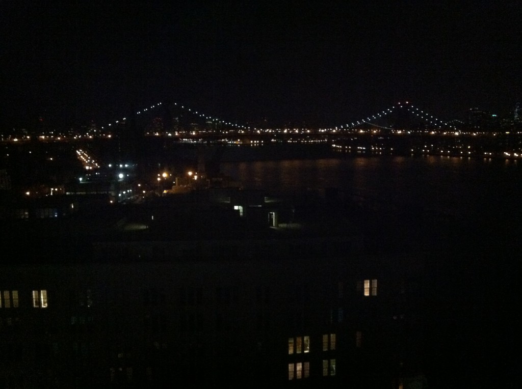 view from Brooklyn at night