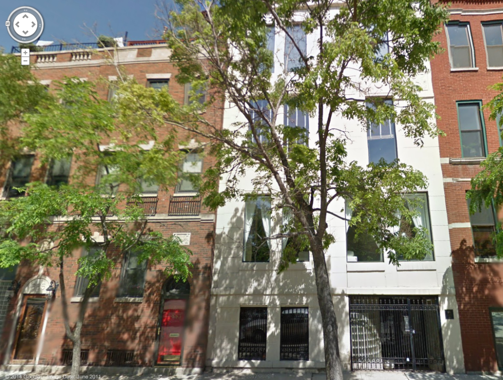 white house on LaSalle in Chicago