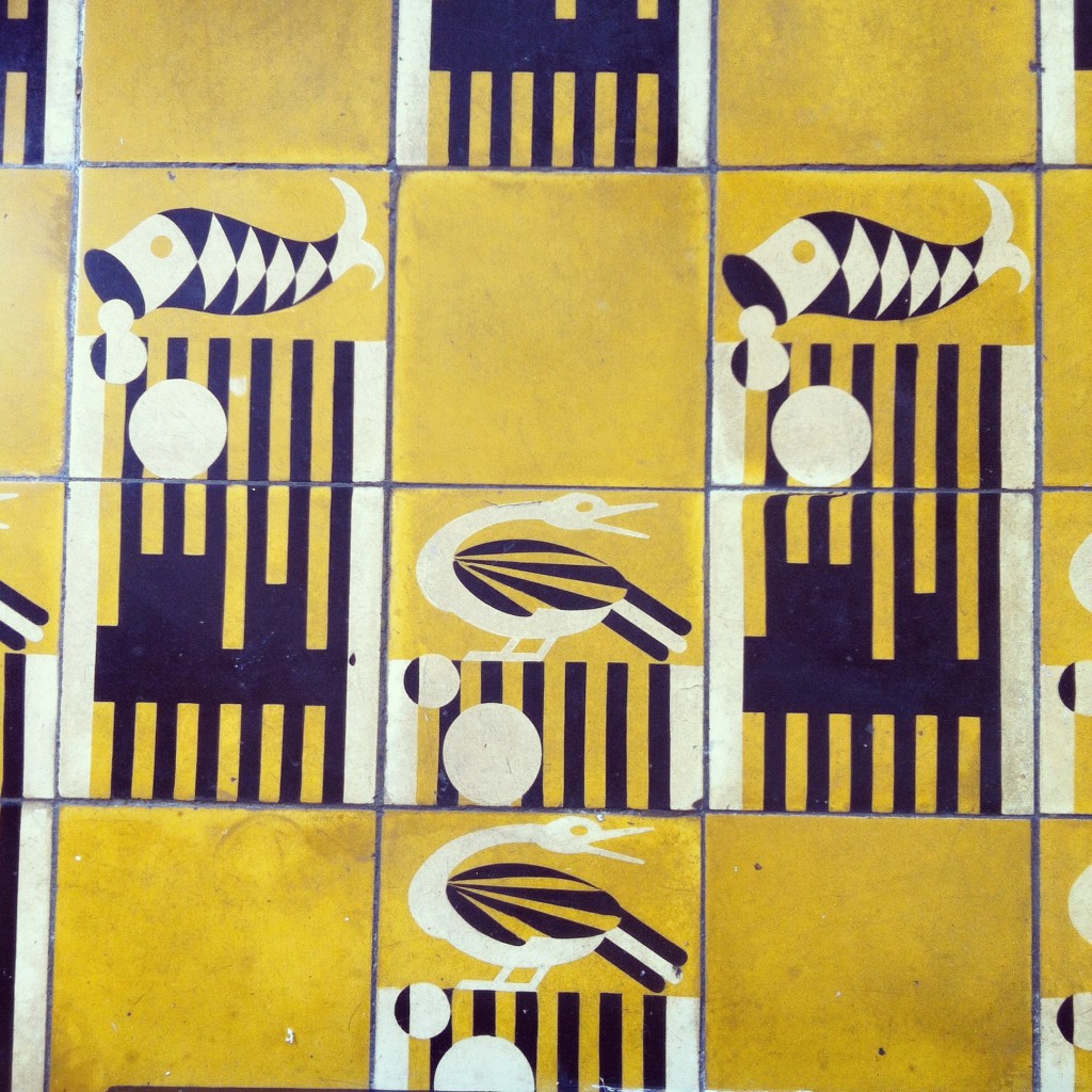 Hemingway House bathroom tiles