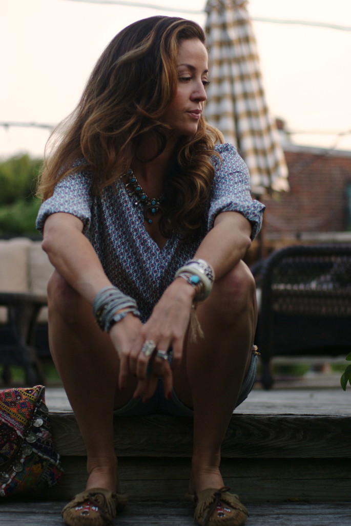 Joie silk mosaic blouse