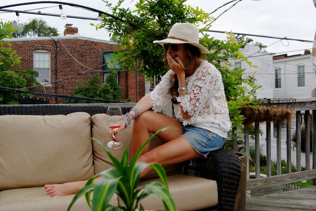 Dolan lace sweatshirt