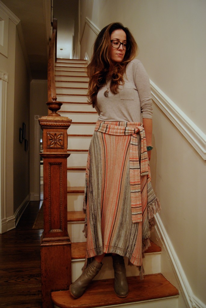 Anthro Blanket skirt