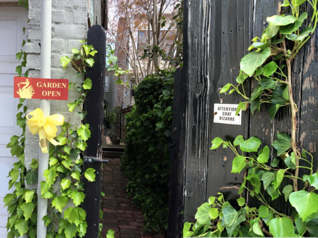 West Avenue Garden tour gate