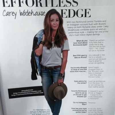 Imitation is the highest form of flattery: Peep my Richmond Mag feature + shop the Shopbop Sale!