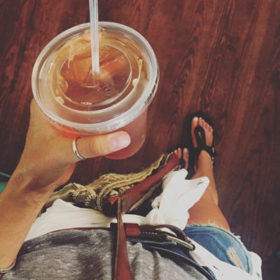 Sweet tea at Mirabelle Café in Savannah, GA.