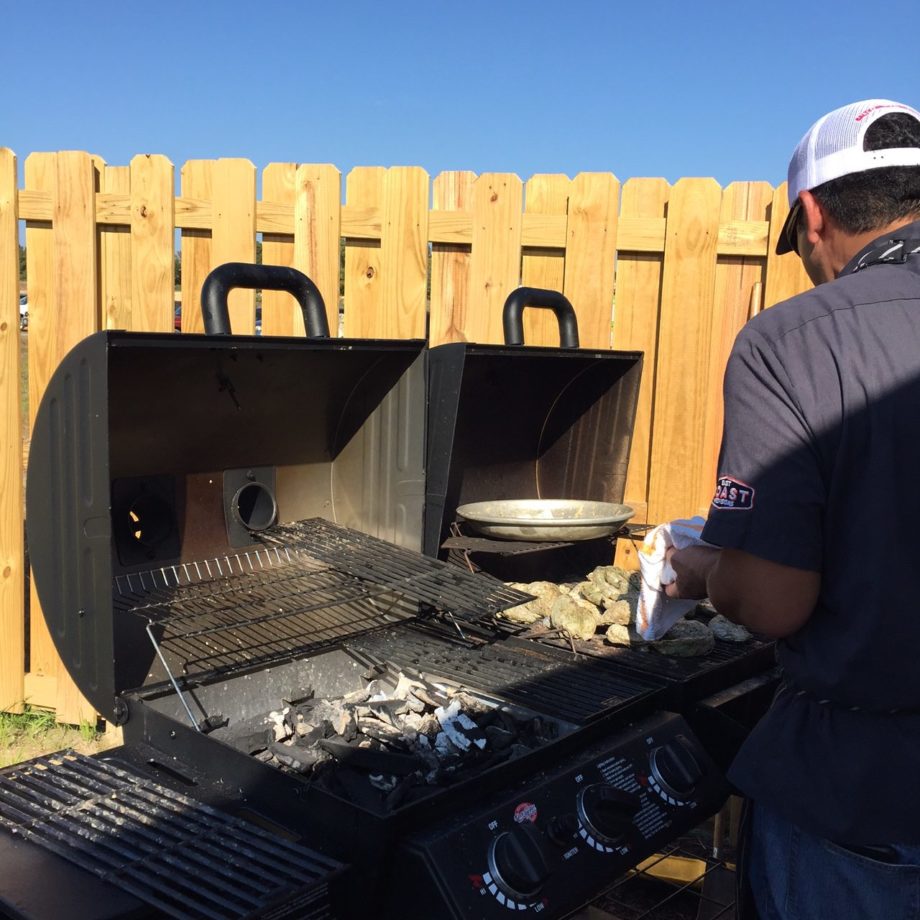 oysters on the grill